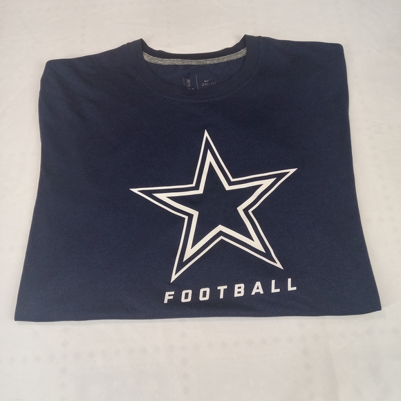 Nike Men's Dallas CawboysNavy Blue Football T-Shirt Size XL - Picture 1 of 12